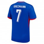 Günstige Fußballtrikots Frankreich Griezmann 7 Heimtrikot EURO 2024 Kurzarm